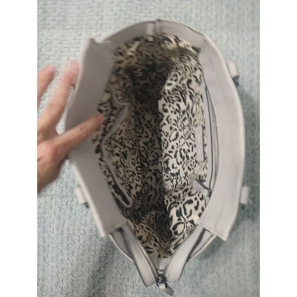 Jessica Simpson Handbag Gray Pewter Embellishment Boho